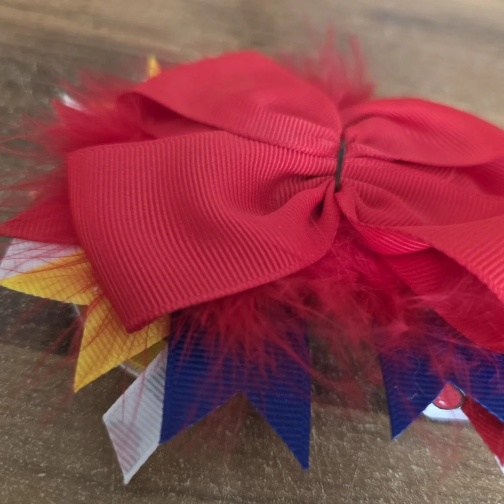 Snow White Inspired Bow Craft Supply‎ Red Yellow Blue Hair Accessory Decoration